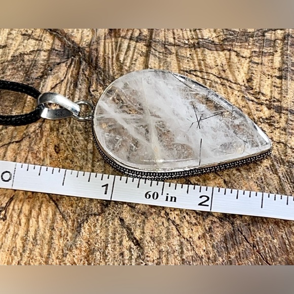 Rutiliated Quartz Pendant 2 1/2” - Picture 9 of 10